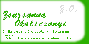 zsuzsanna okolicsanyi business card